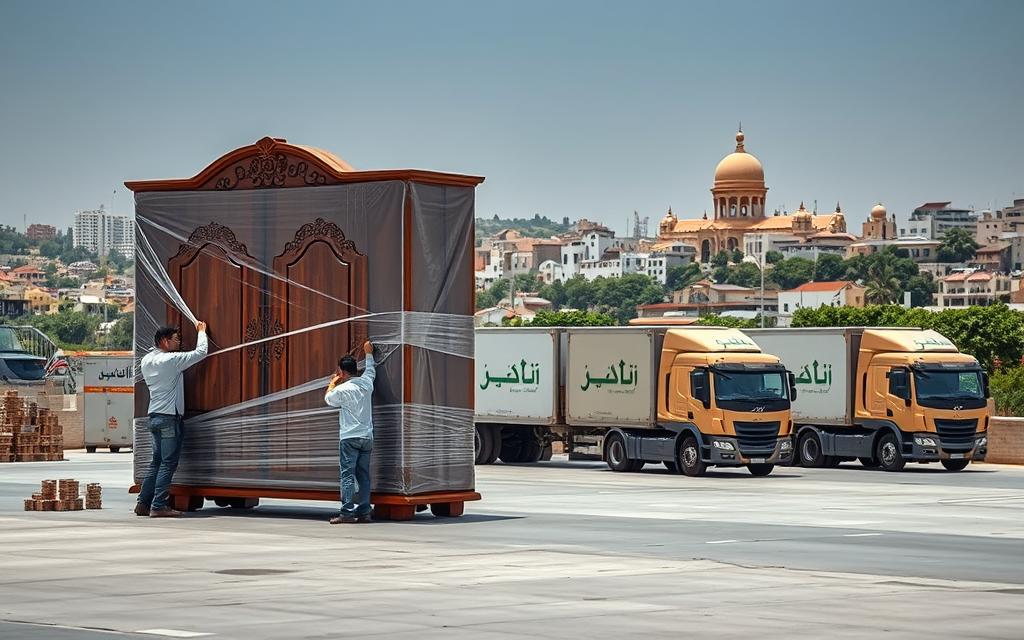 نقل وتغليف آمن مع الفك والتركيب | شركة نقل عفش الغدير بالرياض