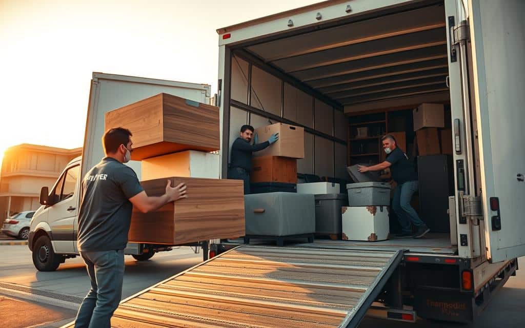 نقل وتغليف آمن مع الفك والتركيب | شركة نقل عفش أشبيلية بالرياض